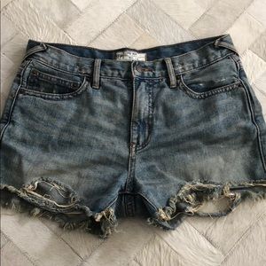 Free People cutoff denim shorts